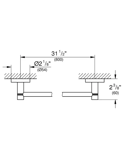 Grohe - Essentials - Törölközőtartó - 40386DA1 – 2. kép