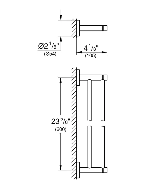 Grohe - Essentials - Törölközőtartó - 40802AL1 – 2. kép