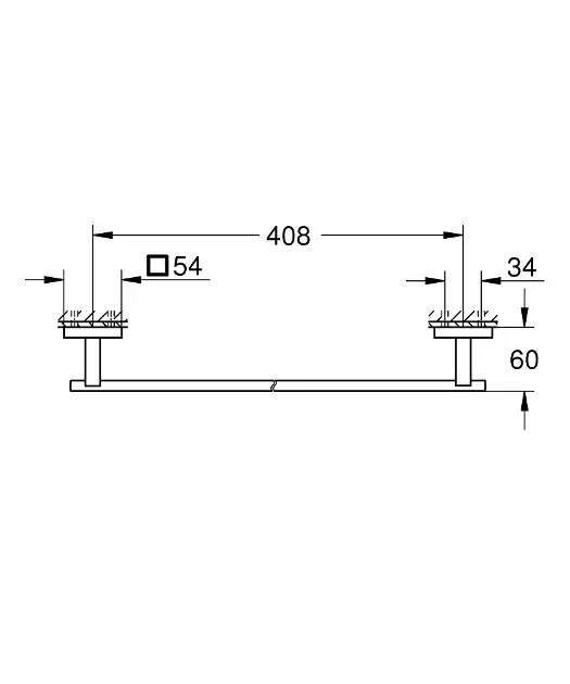 Grohe - QuickFix Start Cube - Törölközőtartó - 40987000 – 2. kép