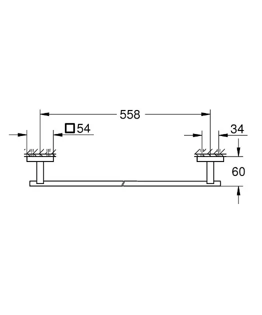 Grohe - QuickFix Start Cube - Törölközőtartó - 410892430 – 2. kép