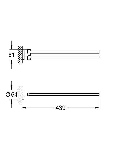Grohe - QuickFix Start - Törölközőtartó - 41183DC0 – 2. kép