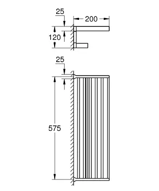 Grohe - Selection Cube - Törölközőtartó - 40804000 – 2. kép