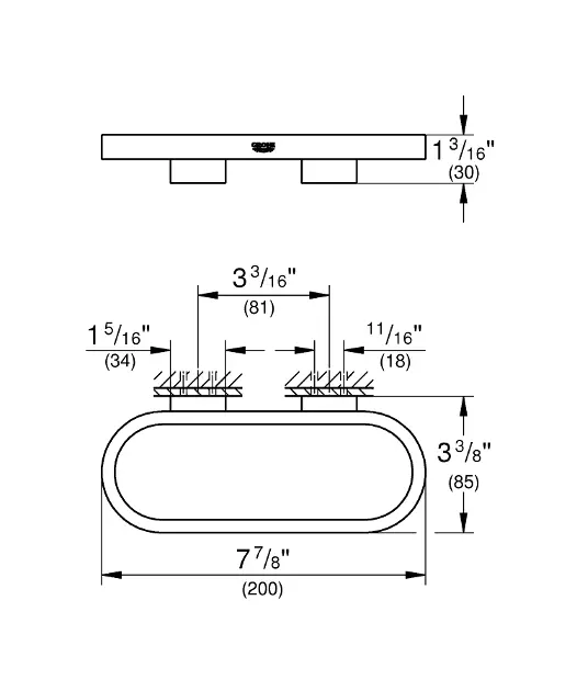 Grohe - Selection - Törölközőtartó - 41035000 – 2. kép