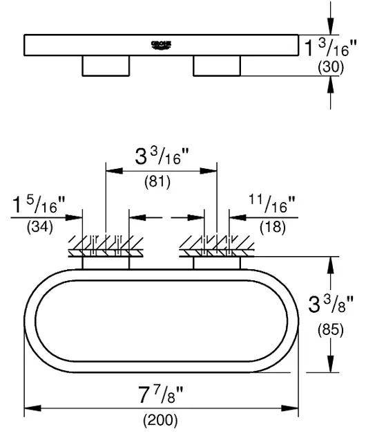 Grohe - Selection - Törölközőtartó - 41035AL0 – 2. kép