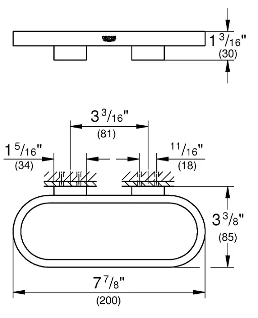 Grohe - Selection - Törölközőtartó - 41035BE0 – 2. kép