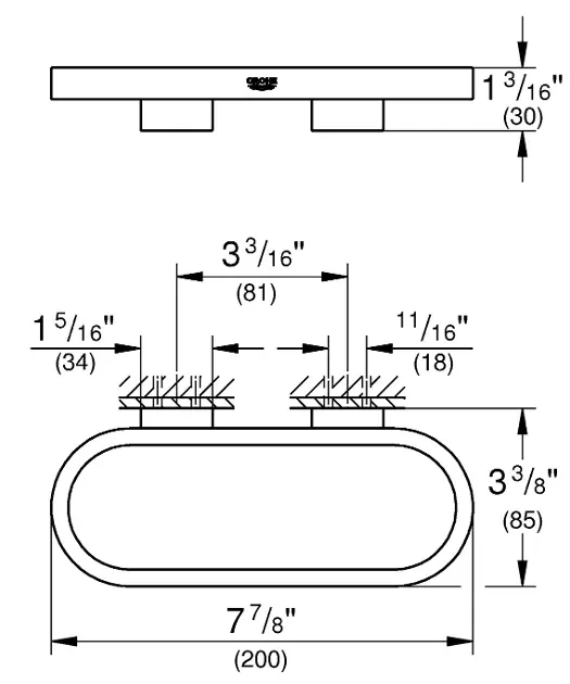 Grohe - Selection - Törölközőtartó - 41035DA0 – 2. kép
