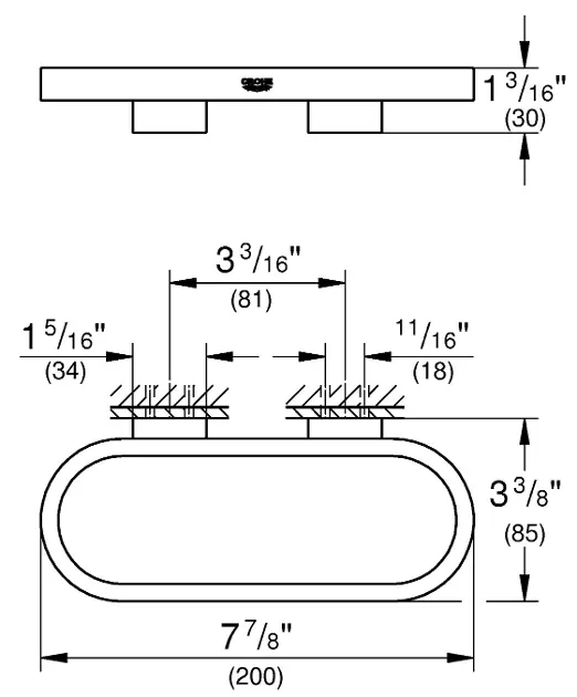 Grohe - Selection - Törölközőtartó - 41035DC0 – 2. kép