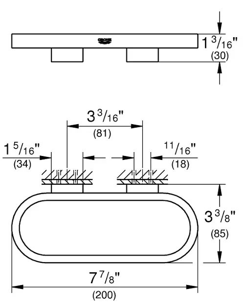 Grohe - Selection - Törölközőtartó - 41035GL0 – 2. kép