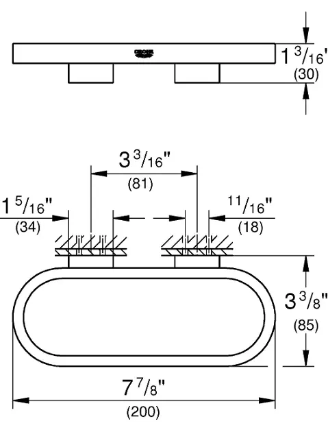 Grohe - Selection - Törölközőtartó - 41035GN0 – 2. kép