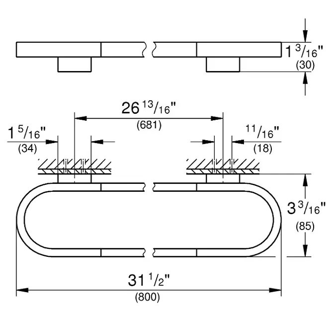 Grohe - Selection - Törölközőtartó - 41058000 – 2. kép