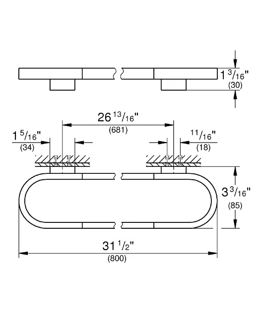 Grohe - Selection - Törölközőtartó - 41058DA0 – 2. kép