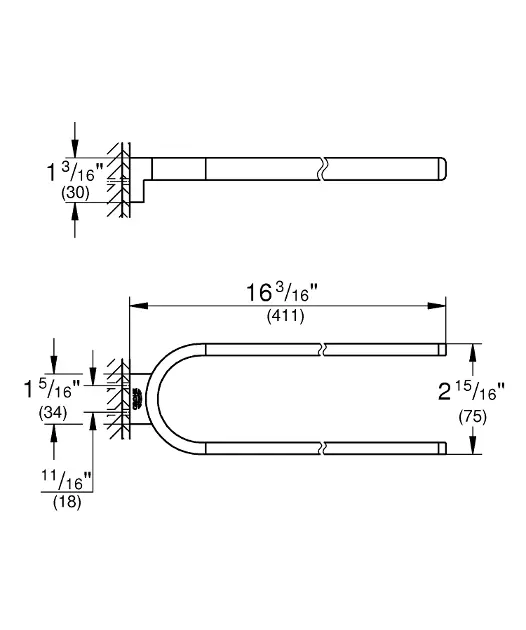 Grohe - Selection - Törölközőtartó - 41059DA0 – 2. kép