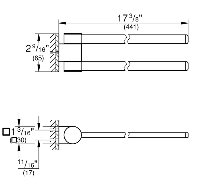 Grohe - Selection - Törölközőtartó - 41063000 – 2. kép