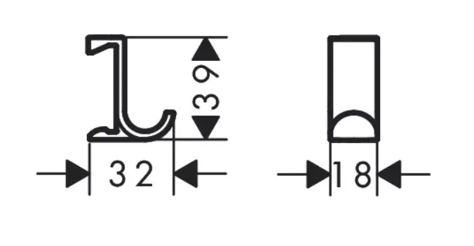 Hansgrohe - WallStoris - Törölközőtartó - 27914670 – 2. kép