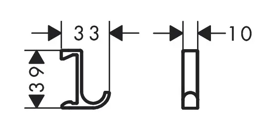Hansgrohe - WallStoris - Törölközőtartó - 27929670 – 2. kép