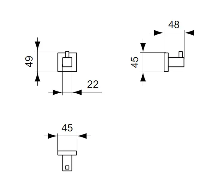 Ideal Standard - IOM Square - Törölközőtartó - E2192AA – 2. kép