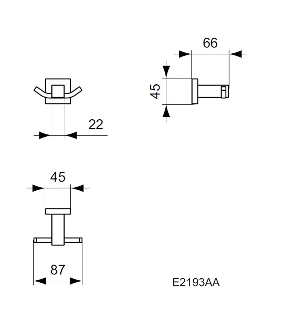 Ideal Standard - IOM Square - Törölközőtartó - E2193AA – 2. kép