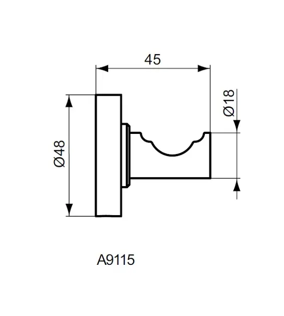 Ideal Standard - IOM - Törölközőtartó - A9115XG – 2. kép