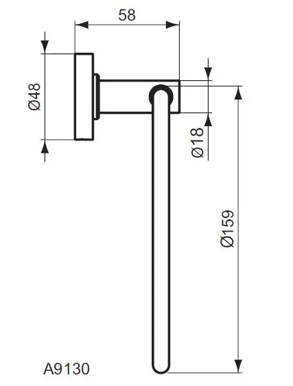 Ideal Standard - IOM - Törölközőtartó - A9130AA – 2. kép