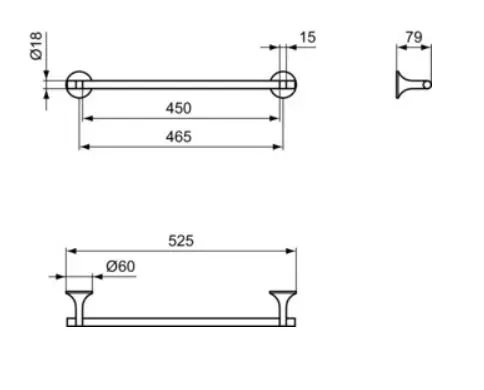 Ideal Standard - La Dolce Vita - Törölközőtartó - T5497AA – 2. kép