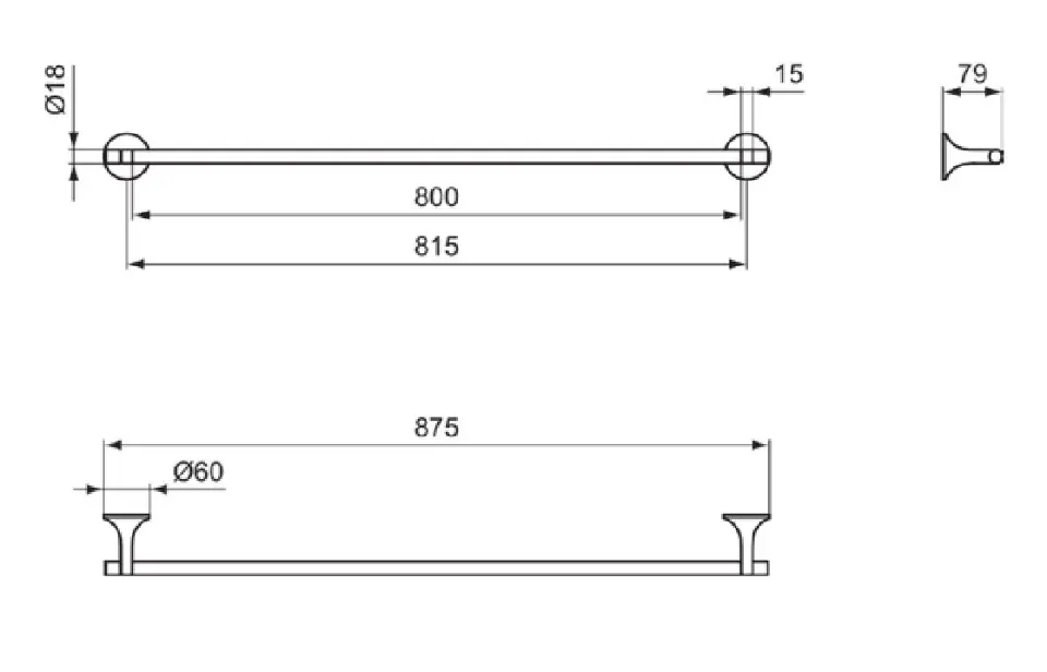 Ideal Standard - La Dolce Vita - Törölközőtartó - T5499A5 – 2. kép