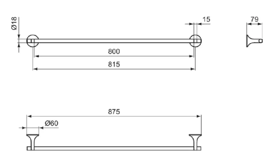 Ideal Standard - La Dolce Vita - Törölközőtartó - T5499AA – 2. kép