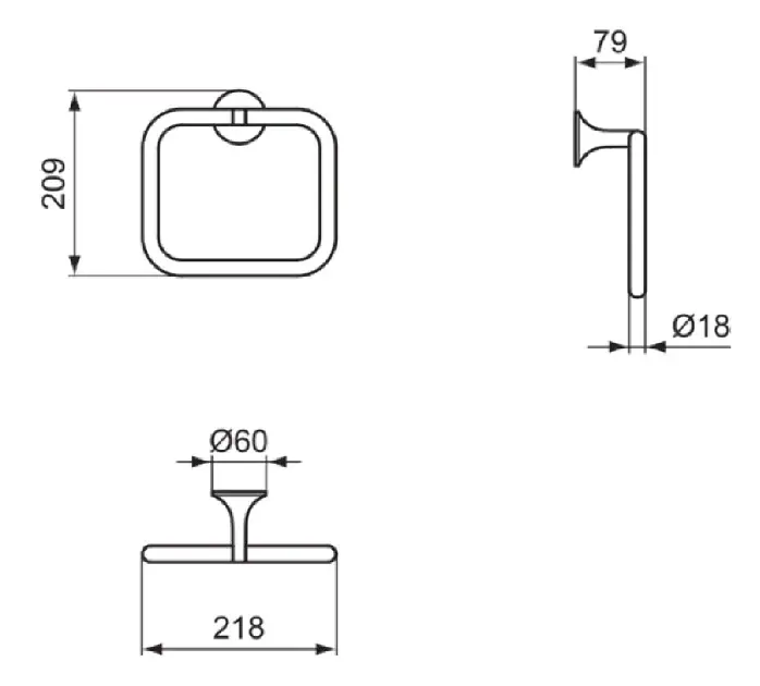 Ideal Standard - La Dolce Vita - Törölközőtartó - T5501A5 – 2. kép
