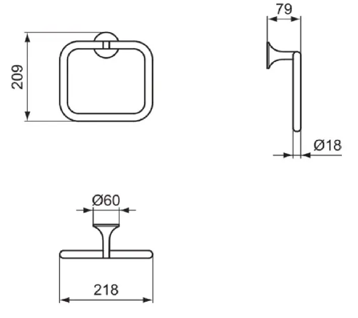 Ideal Standard - La Dolce Vita - Törölközőtartó - T5501GN – 2. kép