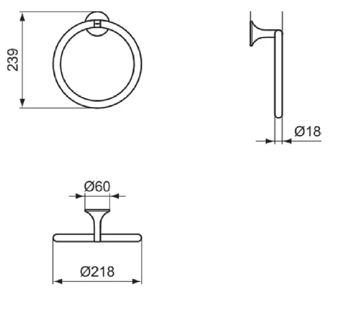Ideal Standard - La Dolce Vita - Törölközőtartó - T5502A2 – 2. kép