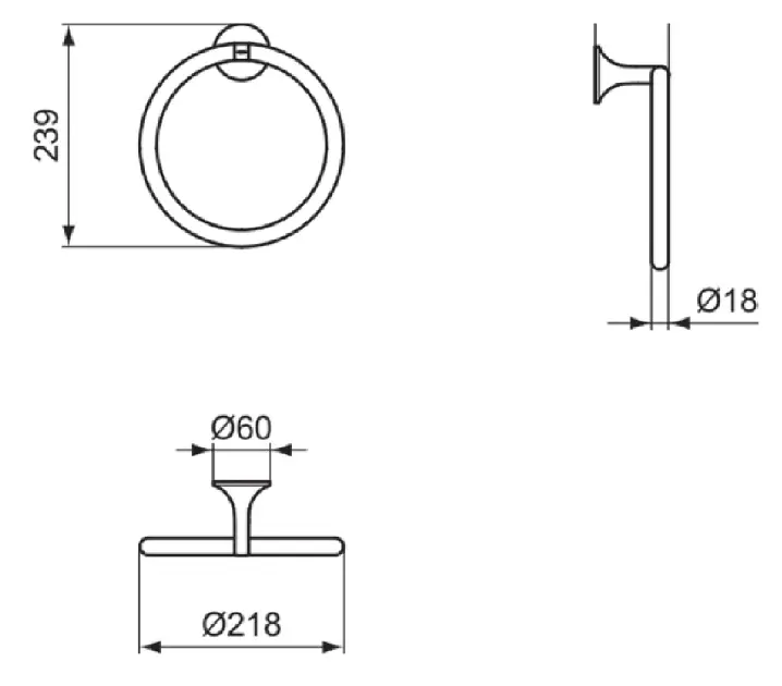 Ideal Standard - La Dolce Vita - Törölközőtartó - T5502A5 – 2. kép