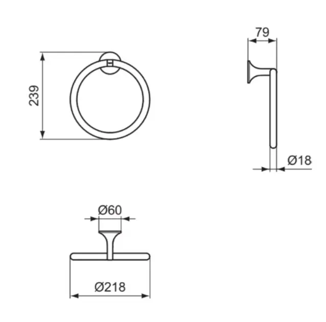 Ideal Standard - La Dolce Vita - Törölközőtartó - T5502AA – 2. kép