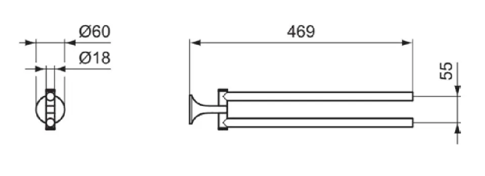 Ideal Standard - La Dolce Vita - Törölközőtartó - T5505A5 – 2. kép