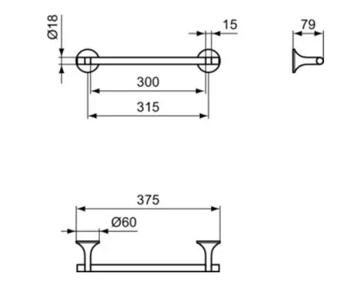 Ideal Standard - La Dolce Vita - Törölközőtartó - T5512A2 – 2. kép