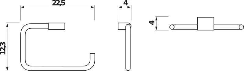 Jika - Pure - Törölközőtartó - H3813B40040001 – 2. kép