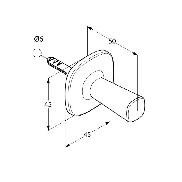 Kludi - Amba - Törölközőtartó - 5398405 – 2. kép