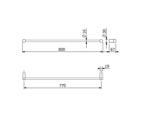 Kludi - Vela R - Törölközőtartó - 5896105 – 2. kép