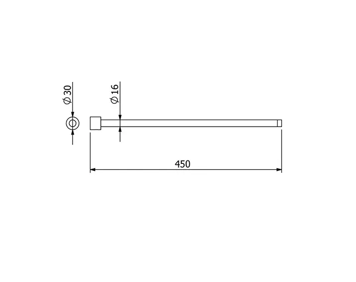 Kludi - Vela R - Törölközőtartó - 58977N5S – 2. kép