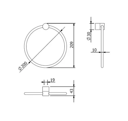 Kludi - Vela R - Törölközőtartó - 5897853 – 2. kép