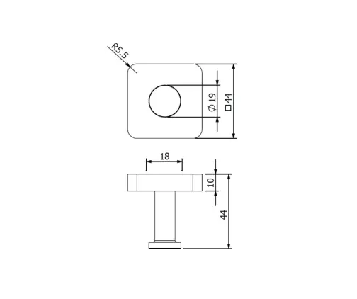 Kludi - Vela S - Törölközőtartó - 2598405 – 2. kép