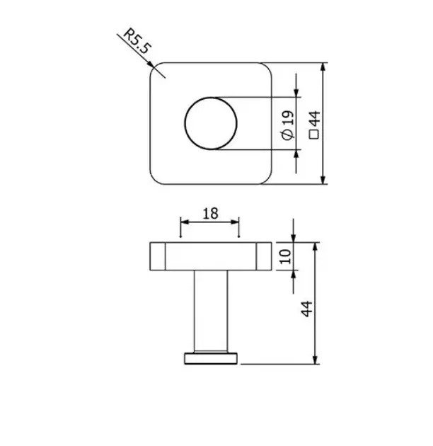 Kludi - Vela S - Törölközőtartó - 25984N2 – 2. kép