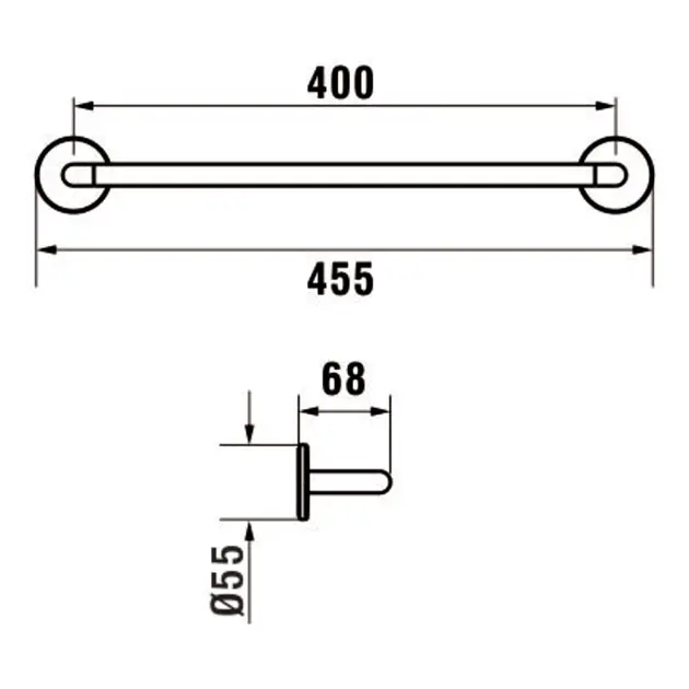 Laufen - Cana - Törölközőtartó - H3811310040011 – 2. kép