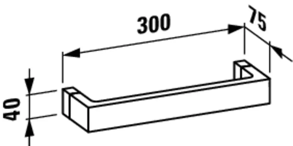 Laufen - Kartell - Törölközőtartó - H3813300840001 – 2. kép
