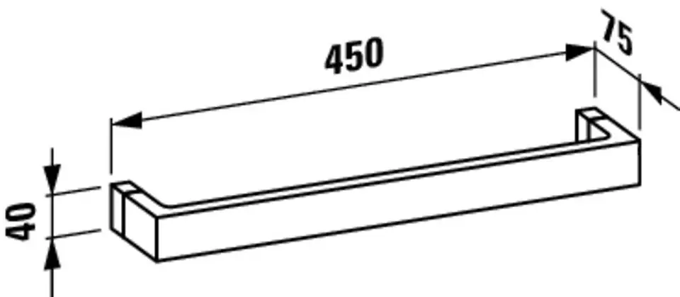 Laufen - Kartell - Törölközőtartó - H3813310840001 – 2. kép