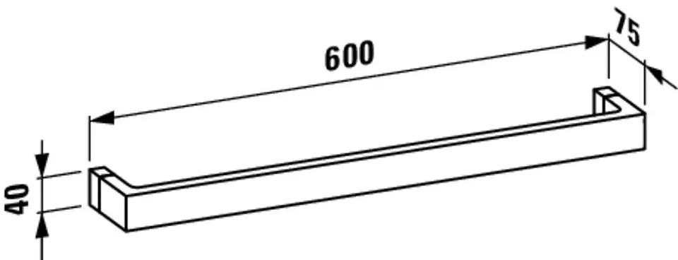 Laufen - Kartell - Törölközőtartó - H3813320850001 – 2. kép