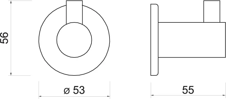 Novaservis - Ferro Smile - Törölközőtartó - ASM05 – 2. kép