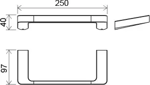 Ravak - 10° - Törölközőtartó - X07P324 – 2. kép