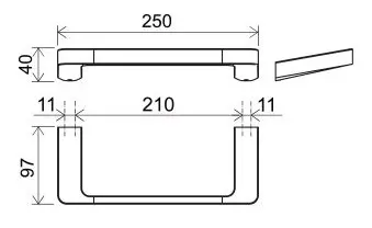 Ravak - 10° - Törölközőtartó - X07P560 – 2. kép