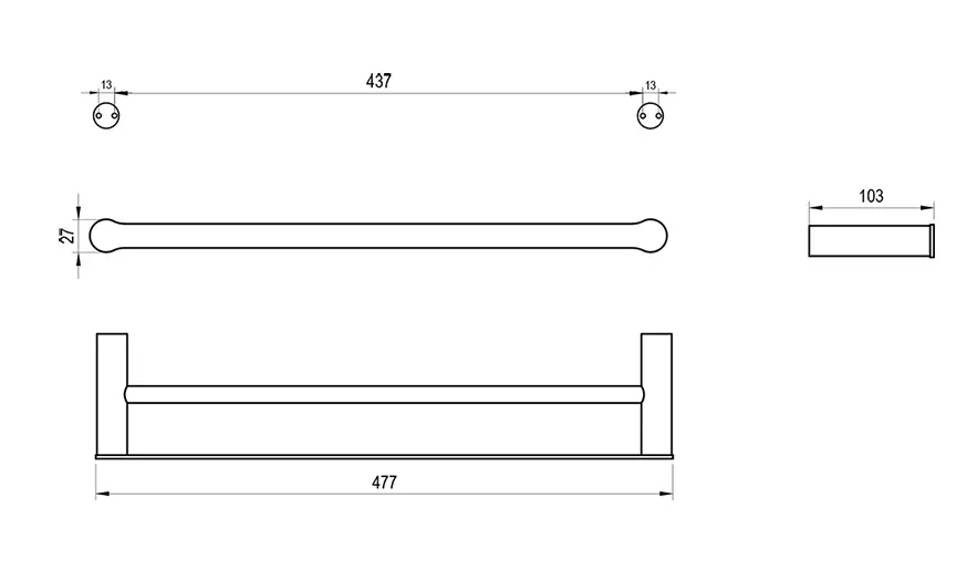 Ravak - Fold - Törölközőtartó - X07P1350 – 2. kép