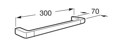 Roca - Tempo - Törölközőtartó - A817039CN0 – 2. kép