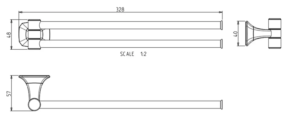 Sapho - Aida - Törölközőtartó - AI021 – 2. kép
